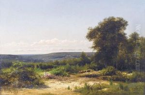 Dans La Bruyere A Sevres (1868) by Cesar De Cock