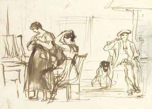 Preparing for the ball by Sir David Wilkie