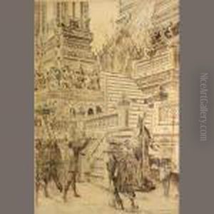 An Appeal On The Temple Steps by William Leftwich De Dodge