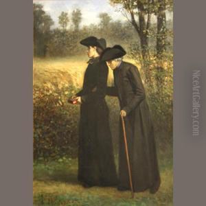 An Afternoon Walk by Charles de Groux
