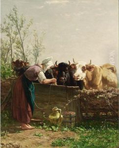 The Little Cowherd by Johannes-Hubertus-Leonardus de Haas