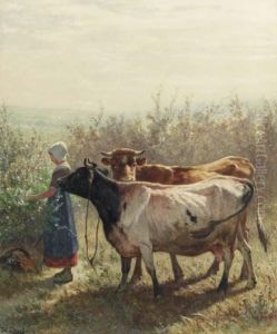 The Little Cowherd by Johannes-Hubertus-Leonardus de Haas
