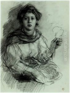 Jonge Vrouw by Johan Antonio de Jonge
