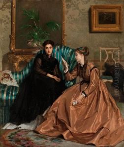 Der Liebesbrief by Gustave Leonhard de Jonghe