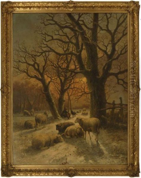 Luminous Landscape With Sheep - view 1