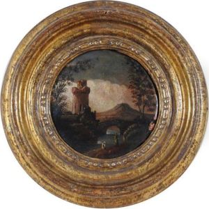 Paesaggio Laziale Con Figure, Ponte E Torre Di Guardia