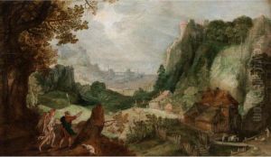 Fantasielandschaft by Joos De Momper