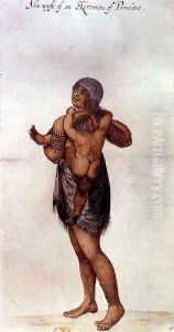 Indian Woman and Baby of Pomeiooc by John White