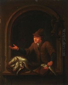 The Fish Seller by Louis de Moni