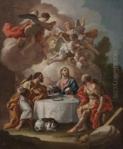 Cena In Emmaus by Francesco Solimena