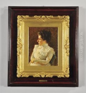 Signora Vestita Di Bianco Signora Vestita Di Bianco