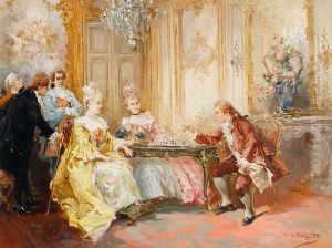 The Chess Game by Vicente Garcia de Paredes