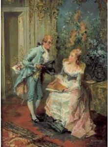 Scene Galante by Vicente Garcia de Paredes