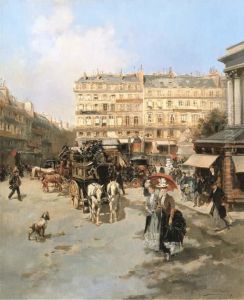 A Square Near The Stock Exchange, Paris