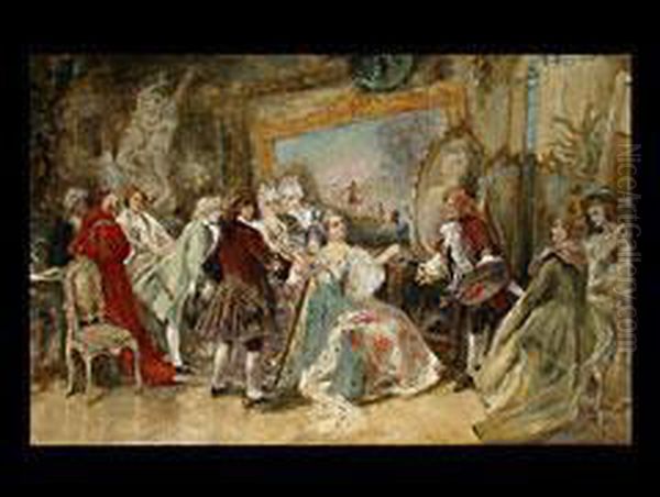Rokoko-gesellschaft In Malatelier - view 1