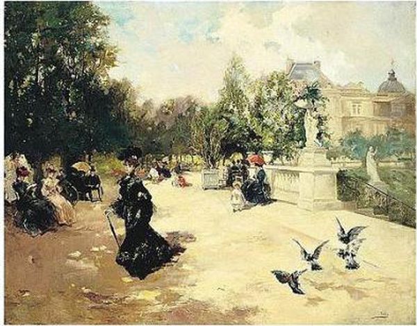 Los Jardines De Los Tuilleries (the Tuilleries Gardens) - view 1