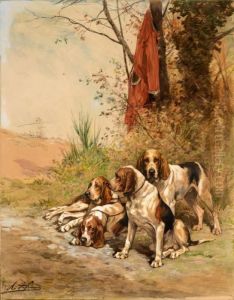 Relais De Chiens De Meute by Charles Olivier De Penne
