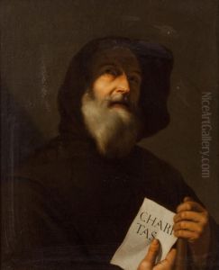 Ritratto Di San Francesco Di Paola by Jusepe de Ribera