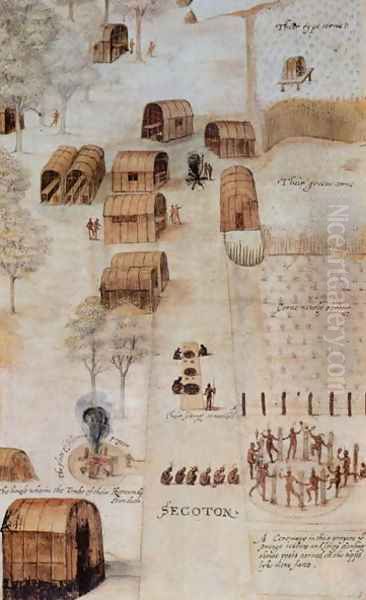 Indian Village of Secoton 2 by John White