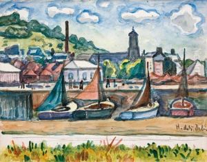 Le Port De Honfleur by Henri Lienard De Saint-Delis