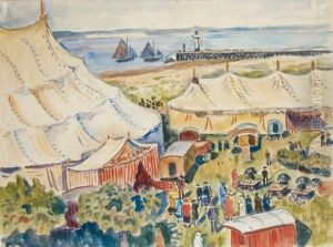 Le Cirque Dans L'estuaire A Honfleur