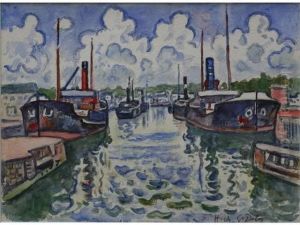 Le Port Du Havre by Henri Lienard De Saint-Delis