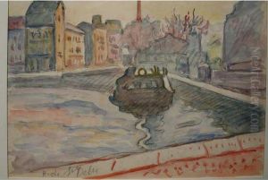 Lumiere Du Matin A Honfleur by Henri Lienard De Saint-Delis