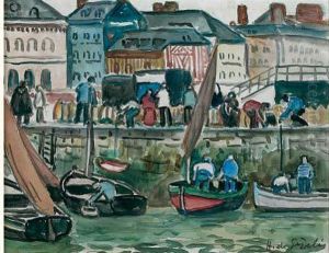 Le Retour De La Peche Aux Moules by Henri Lienard De Saint-Delis