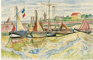 Honfleur, L'entree Du Port by Henri Lienard De Saint-Delis