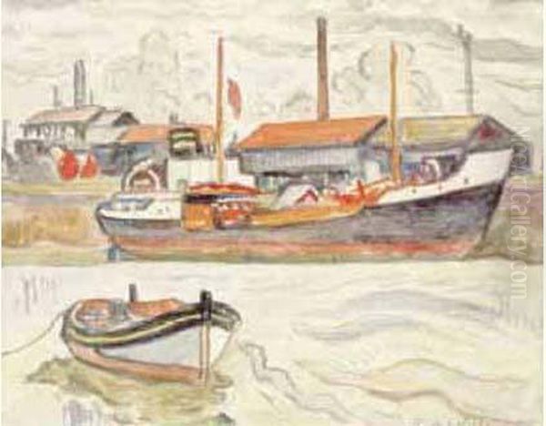 Honfleur, Bateau A Quai. - view 1