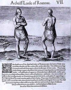 Indian Elder or Chief, engraved by Theodor de Bry (1528-1598) by John White