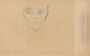 Figure De Femme - Tete De Femme by Henri De Toulouse-Lautrec