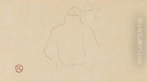 Au Velodrome: Tete De Coureur - Au Velodrome: Personnages by Henri De Toulouse-Lautrec