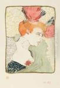 Mademoiselle Lender, En Buste by Henri De Toulouse-Lautrec