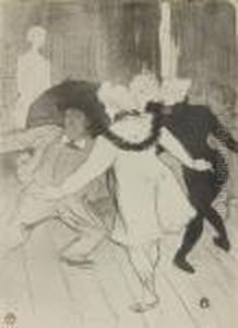 "folies Bergeres: Les Pudeurs De Monsieur Prudhomme" by Henri De Toulouse-Lautrec