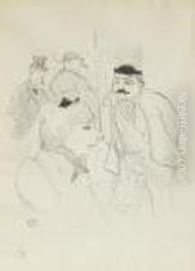 "la Tige-moulin Rouge". by Henri De Toulouse-Lautrec