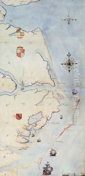 Map of Raleighs Virginia - view 1
