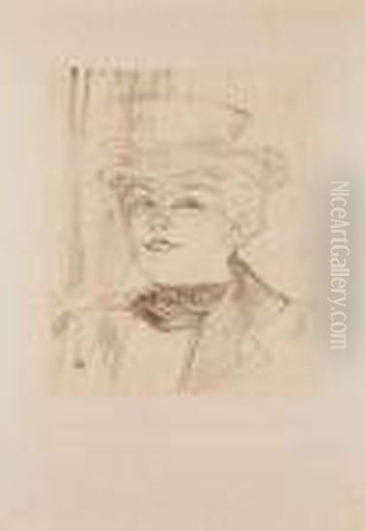 Mme Rejane De La Serie Des Portraits D' Acteurs Et D' Actrices - view 1