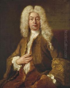 Portrait D'homme by Jean Francois de Troy