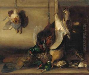 Game in a larder by John White