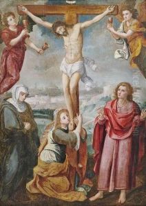 Kreuzigung Christi Auf Dem Berg Golgatha Kreuzigung Christi Auf Dem Berg Golgatha