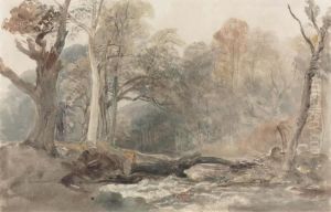 On The Lowther, Northumberland by Peter de Wint