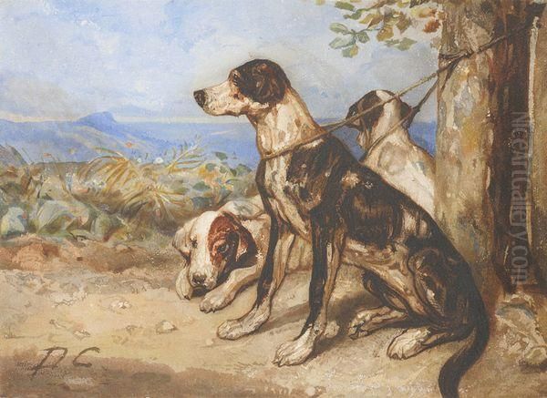 Chiens De Chasse Au Repos - view 1