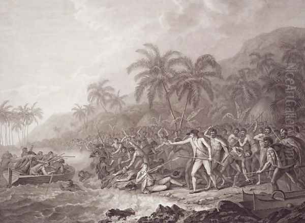 The Death of Captain Cook, engraved by Francesco Bartolozzi, pub. 1784 - view 1