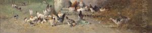 Chickens In A Yard