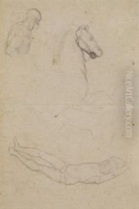 Feuille D'etudes Recto-verso, D'apres Les Maitres Anciens