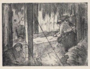 Les Blanchisseuses by Edgar Degas