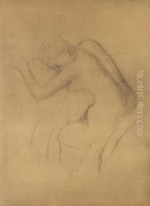 Femme Nue Assise by Edgar Degas