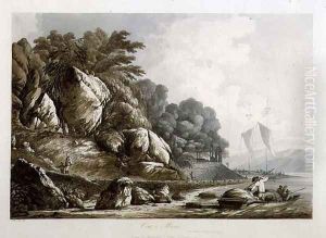 View in Macao, from Views in the South Seas, pub. 1788 by John Webber