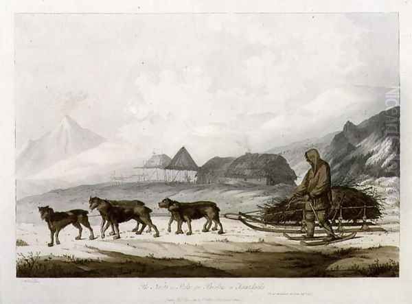 The Narta, or Sledge for Burdens in Kamtschatka, from Views in the South Seas, pub. 1789 - view 1
